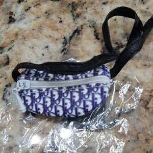 Labubu Purple and White Dior Fanny Pack